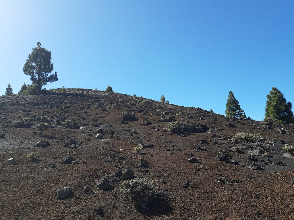Paisaje de Hoyo Negro en la Ruta de los Volcanes, La Palma